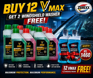 ZEREXX VMAX Coolant 12 Pcs Combo + 2 Windshield Washers FREE
